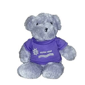 Lilac Purple Hilton Head Tee Teddy Bear Bean Bag Plush Toy 9"